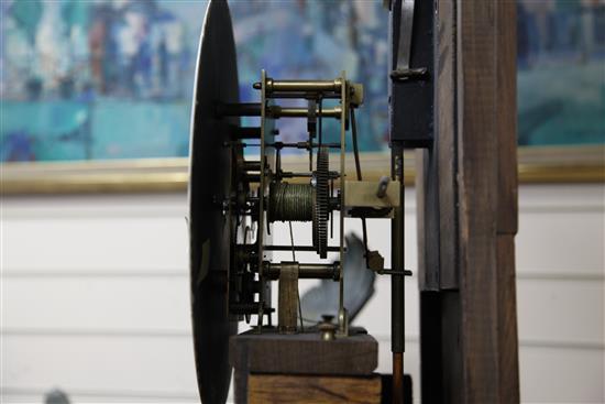 An early 20th century French mahogany longcase regulator, 6ft 10in.